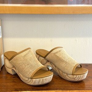 Huma Blanco Katlyn Latte Jute Heels, size 38